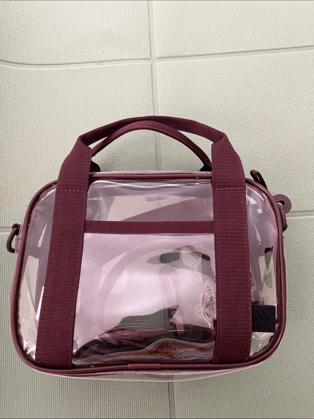 Small clear stadium bag